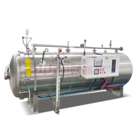Nouvel autoclave horizontal ZLPH en acier inoxydable 304, machine de stérilisation économe en énergie pour thon en conserve et aliments pour animaux de compagnie