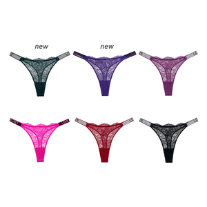 <span class=keywords><strong>Perizoma</strong></span> <span class=keywords><strong>Donna</strong></span> Victoria's Style Intimo Femminile di Alta Qualità Elasticizzato in Poliammide con Fantasia Floreale per Uso Quotidiano, Mutandine a Vita Bassa, Taglia L, con Merletto Lavorato a Maglia - Product Image 3