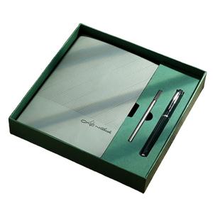 Diario de cuero suave de PU de lujo con bolígrafo resistente al agua A5 grueso cuaderno de oficina de negocios agenda de reuniones conjunto de regalo - Product Image 2