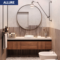 Meuble-lavabo de salle de bain Allure moderne et contemporain, étanche, avec double vasque de 48 pouces, style vasque à poser, automatique, Inde