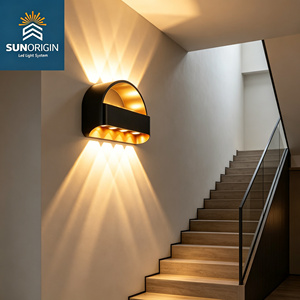 Lámpara de Pared LED en Forma de Colina para Interiores, Lámpara de Noche para Dormitorio, Lámpara de Pared con Iluminación Ascendente y Descendente, Lámpara de Pared para Sala de Estar - Product Image 2