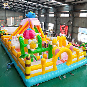 Château gonflable Dongyuan avec toboggan, en PVC, taille personnalisable, capacité de 20 à 30 personnes, <span class=keywords><strong>aventure</strong></span> en plein air, usage commercial - Product Image 2