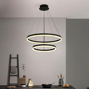 Lámpara de Araña de Anillo de Lujo de Estilo Nórdico, Elegante Lámpara de Latón de Alta Gama para Vestíbulo de Villa, Iluminación Principal, Alimentación por CA para Espacios Interiores - Product Image 6