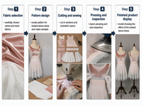 Justaucorps de ballet en velours pour filles, tenue de danse sans manches avec jupe tutu, costume d'entraînement de danse, tenue de spectacle sur scène