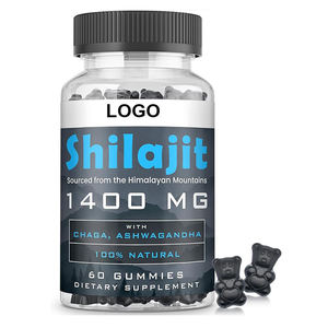 Gomitas Veganas de Shilajit OEM ODM con Chaga y Ashwagandha, 100% Ácido Fúlvico Puro, Sin Azúcar, Apoyo Energético Natural para Adultos - Product Image 1