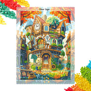 Kit de Pintura de Diamantes - Torre del Reloj de Fantasía en Otoño, Arte de Diamantes 5D DIY con Taladro Completo para Decoración del Hogar - Product Image 1