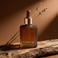 Flacon compte-gouttes carré à épaule plate en verre ambré de 15 ml, 30 ml, 50 ml, personnalisé pour cosmétiques et huiles essentielles – Vente en gros