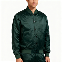 Veste de baseball en satin pour homme avec logo personnalisé, OEM, vente en gros, streetwear, grande taille, décontractée, brillante, rétro années 80-90, style Letterman