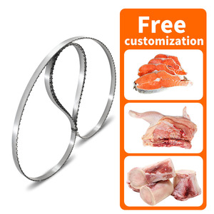 Hojas de sierra de cinta de 1650mm de acero inoxidable de alta velocidad personalizadas al por mayor hojas de procesamiento de carne congelada soldadas con láser - Product Image 1