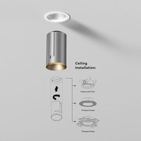 Prix de gros : Spots LED encastrés modernes pour plafond, IP54, anti-éblouissement, COB, en aluminium, 12W, 15W, 20W, pour maison, bureau, villas