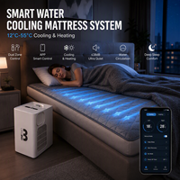 Surmatelas rafraîchissant à double zone OEM avec système de contrôle climatique intelligent pour lits Queen et King