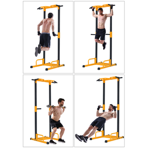 Jaune Barre de <span class=keywords><strong>Traction</strong></span> Fitness Tour De Puissance Assis/Pull/Presse/Tractions Station Dip Extérieur - Product Image 2