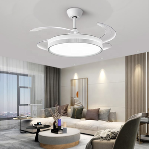 Ventilateurs de plafond modernes à LED de 42 pouces avec moteur à courant continu télécommandé, conception spéciale, corps de lampe en métal - Product Image 5
