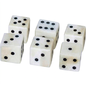 Ivory Bone <b>Dice</b> Handmade Natural Square Game Piece Eco Friendly Folk Art Craft Buffalo bone <b>Dice</b> - Product Image 1