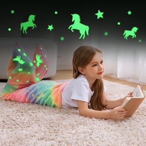 Couverture <span class=keywords><strong>queue</strong></span> <span class=keywords><strong>de</strong></span> <span class=keywords><strong>sirène</strong></span> pour enfants lueur dans le noir couverture licorne et <span class=keywords><strong>sirène</strong></span> cadeaux pour filles couverture <span class=keywords><strong>sirène</strong></span> en flanelle douce polaire - Product Image 3