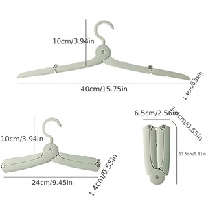 Perchas plegables de viaje, perchas portátiles, perchas de secado para viajes y negocios, perchas de secado a prueba de viento y antideslizantes, 1/3 Uds. - Product Image 4