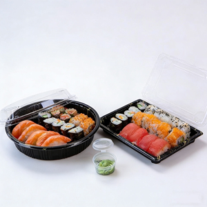 Caja de Sushi Desechable Ecológica de Plástico para Empacar Ensaladas para Llevar - Product Image 5