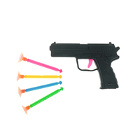 Großhandel Plastik-Saugnapf-Spielzeugpistole mit Reibungsantrieb und Weichgeschossen, mit 1 Nadel, Sicheres Indoor-Spielzeug für Kinder