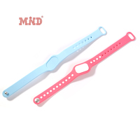 Bracelet de paiement fermé RFID imperméable, bracelet intelligent NFC en silicone double couche avec logo personnalisé