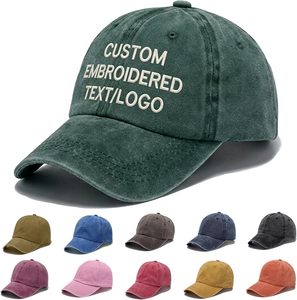 Gorra de Béisbol Personalizada con Logotipo, Unisex, Vintage, de 6 Paneles, de Algodón, Ajustable, sin Estructura, Estilo Dad Hat, Sólida, Desgastada, Lisa, Lavada, Deportiva - Product Image 1