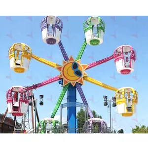 Kids 24 seats Amusement Park Game Ride Children Playground Kiddie Small Electric Great Mini Ferris Wheel For Sale Kids Ride On