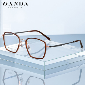 Montures de lunettes Danda R2327, rectangulaires, à monture complète, unisexes, légères, avec verres remplaçables - Product Image 1