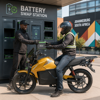 Moto de livraison électrique 72V avec batterie interchangeable et porte-bagages, capacité de charge de 275 kg pour coursier alimentaire