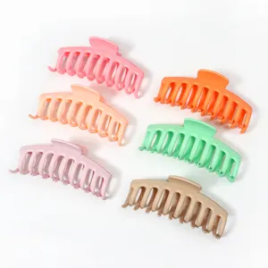 BSCI Supplier Custom Color Einfarbige große Haar klauen clips für Frauen