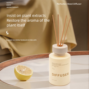 New 150ml thủy tinh màu be cho sậy khuếch tán thiết lập cho trang trí nội thất và quà tặng kỳ nghỉ - Product Image 3