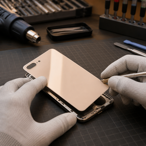 กระจกหลังสำหรับ iPhone 8 8 Plus ฝาหลังกระจกเปลี่ยนเร็ว ฝาครอบแบตเตอรี่แบบมีรูใหญ่ พร้อมกาว - Product Image 6