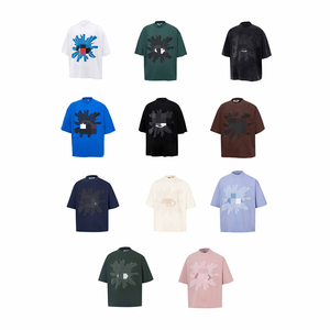 Not Sleeping Beauty HOUSE of <span class=keywords><strong>ERROS</strong></span> Eye of Truth T-shirt unisexe à col ample imprimé en mousse à la mode - Product Image 1