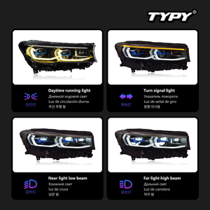 TYPY Nouveau 12V 6000K pour 2016-2018 pour Série 7 G11/G12 Pas de remplacement de pare-chocs requis Mise à niveau vers des yeux d'ange LED dorés - Product Image 5