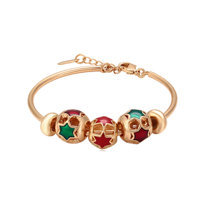 52454 Xuping <span class=keywords><strong>Gioielli</strong></span> di moda Rossetti semplice bambino d'oro del braccialetto dei monili di disegno - Product Image 1