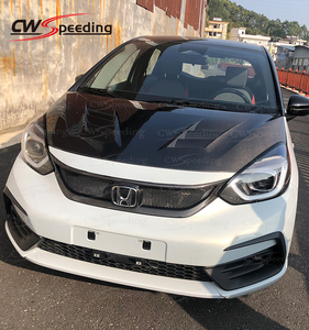 MU STYLE CARBON FIBER <strong>ENGINE</strong> HOOD BONNET for 2021-2022 HONDA JAZZ FIT GR9 - Product Image 1