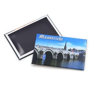 Custom Size Printing Magnets Refrigerator Tourist Scenery Photo Souvenir Customized Tin <b>Fridge</b> Magnet - Product Image 3