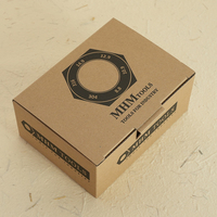 Caja de Embalaje de Cartón Corrugado Kraft Impresa en Negro, Resistente y de Alta Calidad, Personalizable, para Envío de Productos