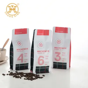 맞춤 디자인 커피 패키지 가방 플라스틱 알루미늄 호일 복합 커피 포장 가방 볶은 커피 콩