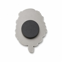 Aimant de réfrigérateur en métal en forme de fleur de lotus, émail cloisonné, design personnalisé, aimant de réfrigérateur, décoration de la maison, cadeau OEM