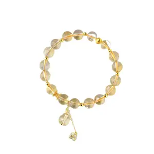 Wholesale natural citrine bracelet fashion minority light luxury temple bracelet