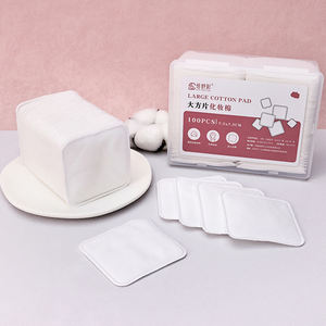 100 pièces personnalisables dissolvant de tampons de <span class=keywords><strong>coton</strong></span> carrés de grande taille pour le nettoyage du visage de soins personnels - Product Image 5