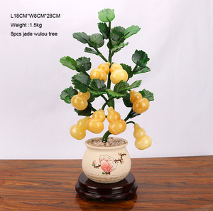 <span class=keywords><strong>Arbre</strong></span> wulou de Jade en cristal de Style bonsaï, <span class=keywords><strong>fleur</strong></span> artificielle d'<span class=keywords><strong>arbre</strong></span> décoratif de sculpture d'<span class=keywords><strong>arbre</strong></span> de pierres précieuses - Product Image 2