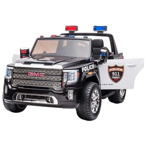 Voiture électrique pour enfants, camion de police surdimensionné à deux places, en plastique ABS, 12V7AH, avec affichage du niveau de la batterie, pour les enfants de 8 ans, 2.4G - Product Image 1