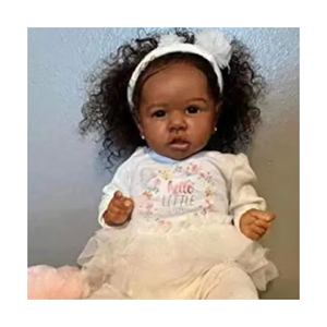 Giocattoli reali in Silicone per il corpo in Silicone africano americano bambole Reborn in Silicone neonata nera - Product Image 1