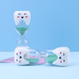 Minuteur en verre sablé personnalisé, design moderne et ludique, pour l'heure du brossage des dents des enfants, 1 à 5 minutes, éducatif pour la remise des diplômes et la promotion scolaire - Product Image 5