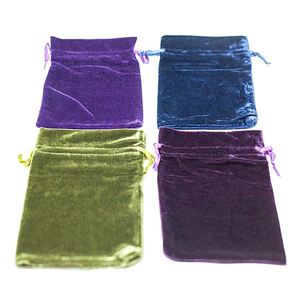 Velvet Soft Tarot Magic <b>Drawstring</b> Bags Jewelry Pouch Bags Tarot Card Size Dice Bags Custom Logo Luxurious Cloth 10 Years - Product Image 2