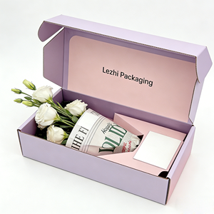Cajas de Embalaje para Envíos al por Mayor, Personalizadas, de Lujo, para el Día de la Madre, Día del Maestro, con Mensajes Florales - Product Image 4
