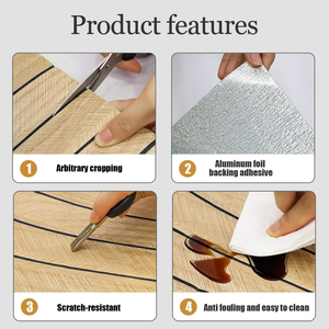 Autocollant mural en bois moderne à peler et à <span class=keywords><strong>coller</strong></span>, imperméable, en <span class=keywords><strong>PVC</strong></span>, <span class=keywords><strong>plaque</strong></span> de grille, papier peint pour mur de fond décoratif - Product Image 4