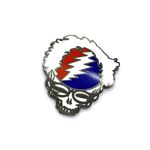 Pin de esmalte suave y duro de Grateful <span class=keywords><strong>Dead</strong></span> personalizado, roba tu cara, forma Irregular, patrón colorido, accesorios de Metal, alfileres para sombreros - Product Image 2