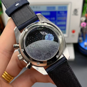 Montre de sport pour homme en acier inoxydable de haute qualité avec verre saphir bleu nuit, automatique, étanche, de luxe Omegaes - Product Image 6