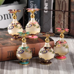 Bouteille de parfum en métal brevetée de 25ml Bouteille en verre libellule Design Essential 0il Bouteilles rechargeables Décoration intérieure 70022 - Product Image 1